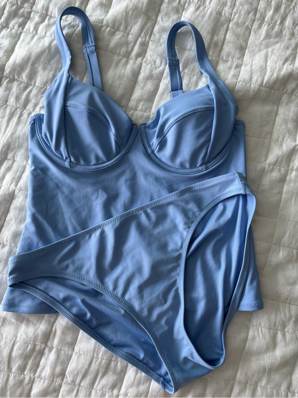 Old Navy Light Blue Underwire Tankini